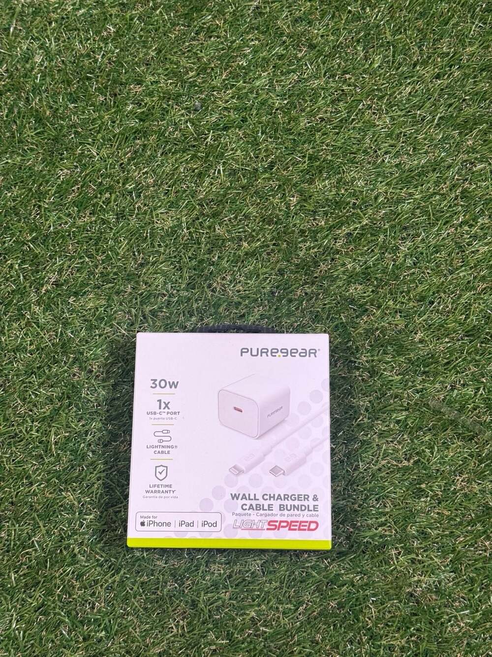 PureGear LightSpeed 30W USB-C Wall Charger & Lightning Cable Bundle